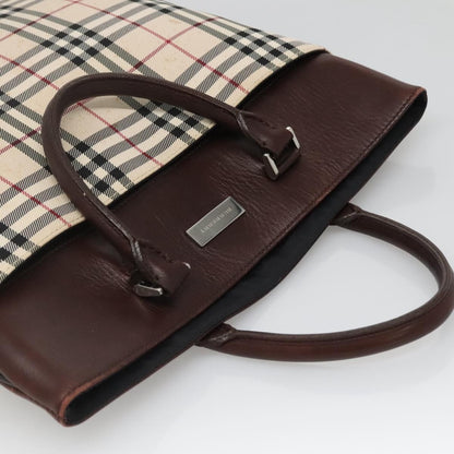 Burberry Nova Check Tote Nylon, BEIGE, NYLON, Tote bag
