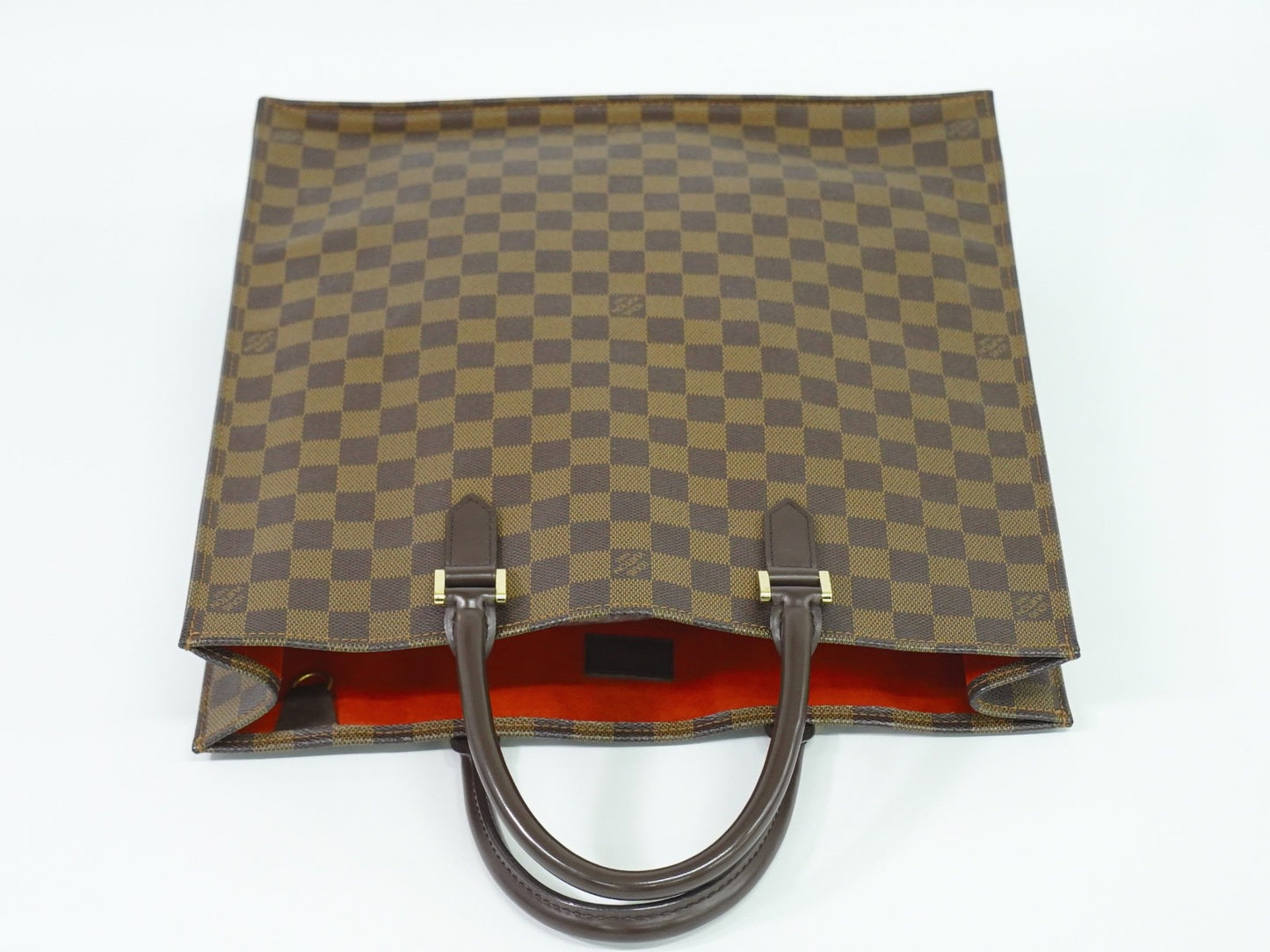 Louis Vuitton Sac Plat Bag Monogram Canvas, BROWN, CANVAS, Tote bag