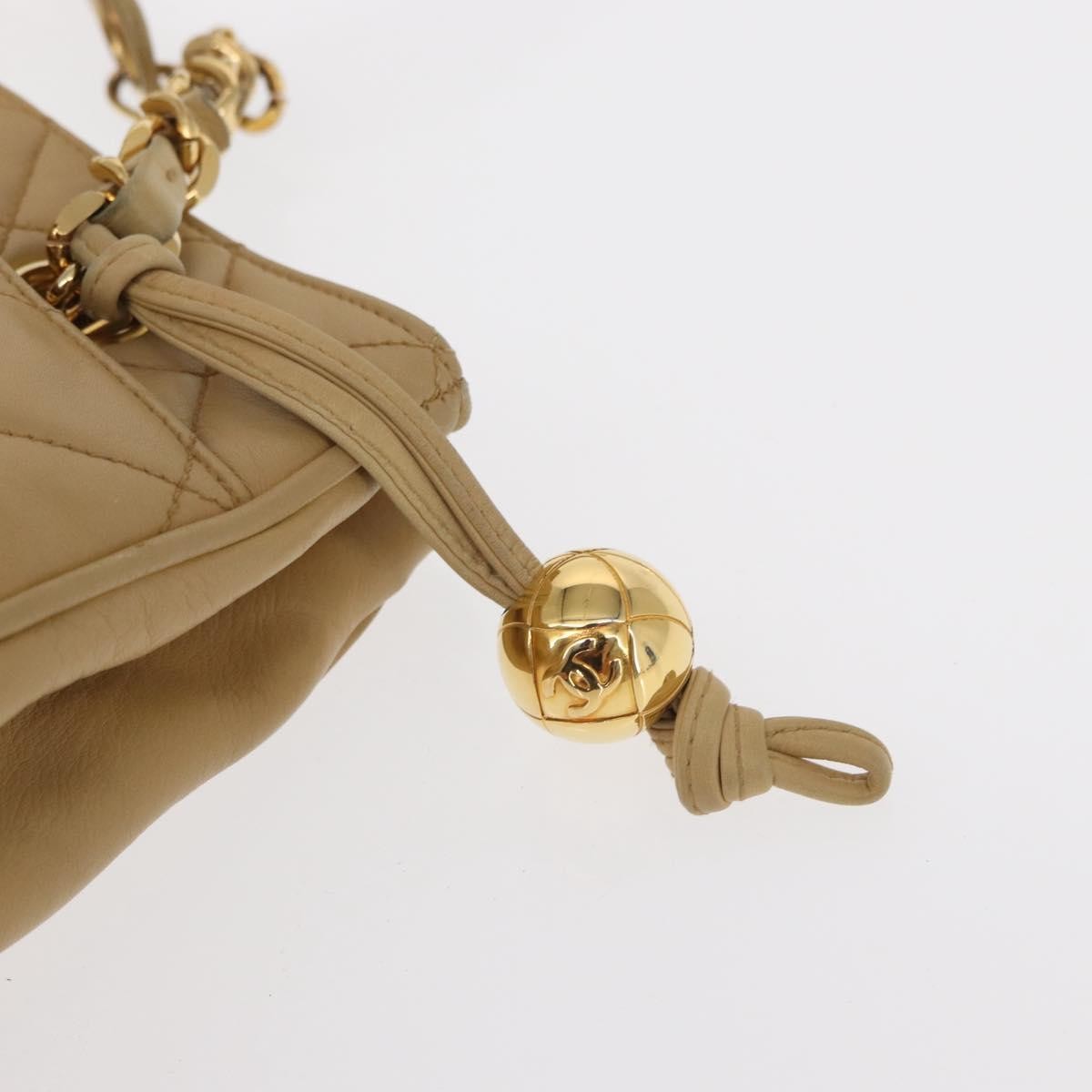 Chanel Expandable Zip Around Tote Quilted Leather, BEIGE, LEATHER, Shoulder bag