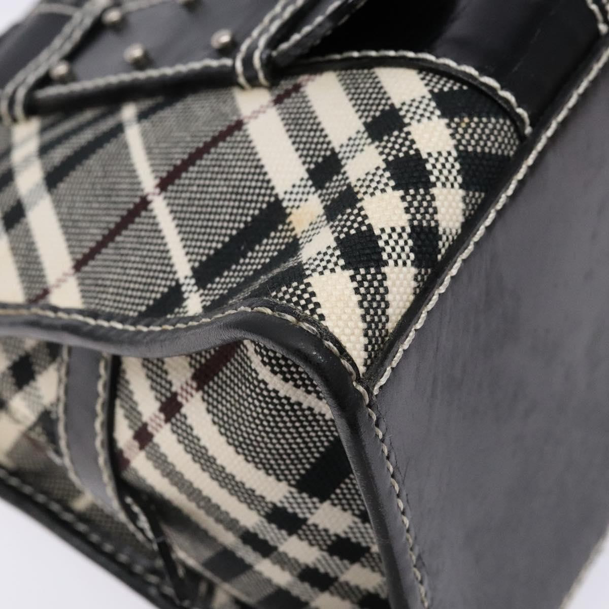 Burberry Belted handle handbag Nova check canvas, BLACK, CANVAS, Handbag