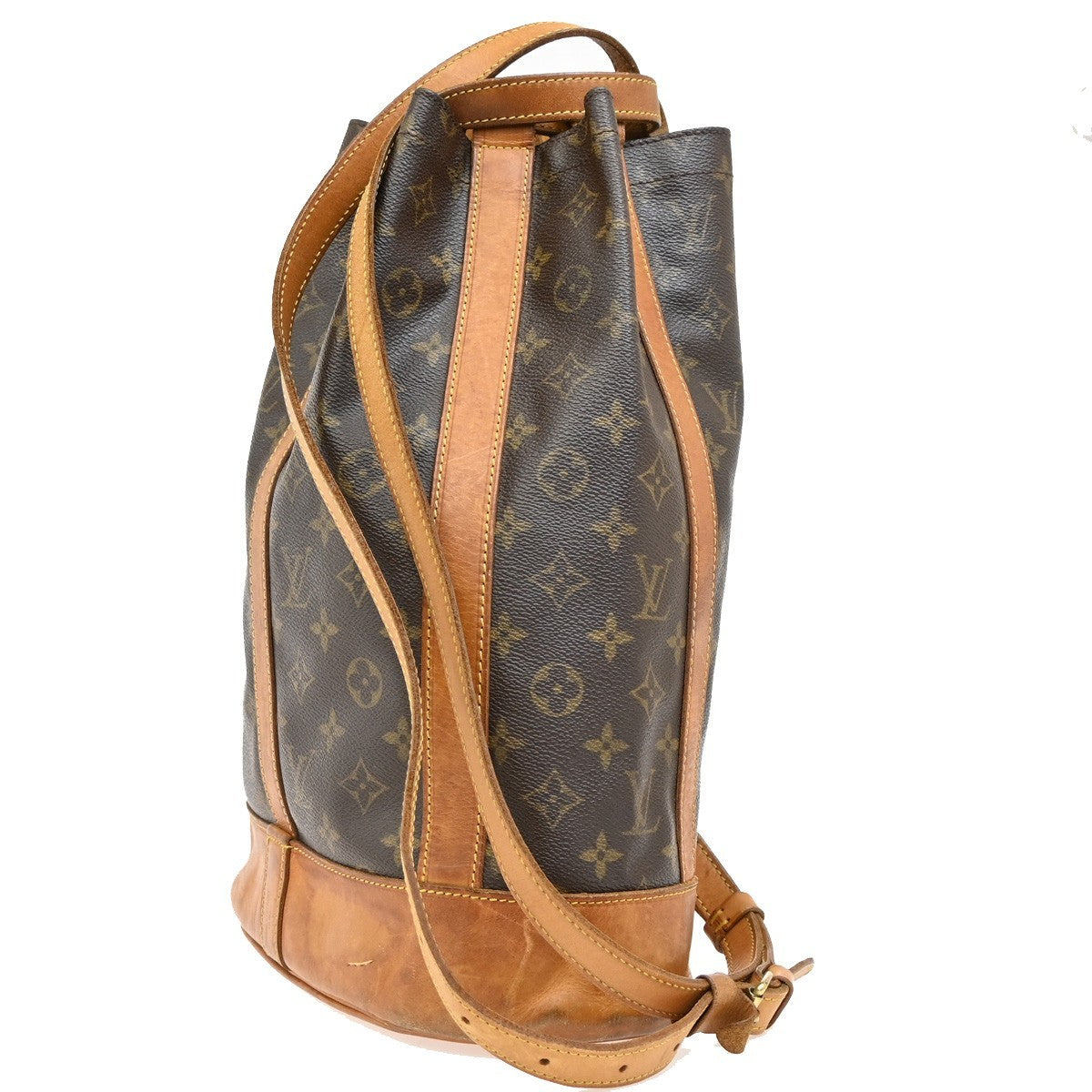 Louis Vuitton Randonnee Backpack Monogram Canvas, BROWN, CANVAS, Shoulder bag