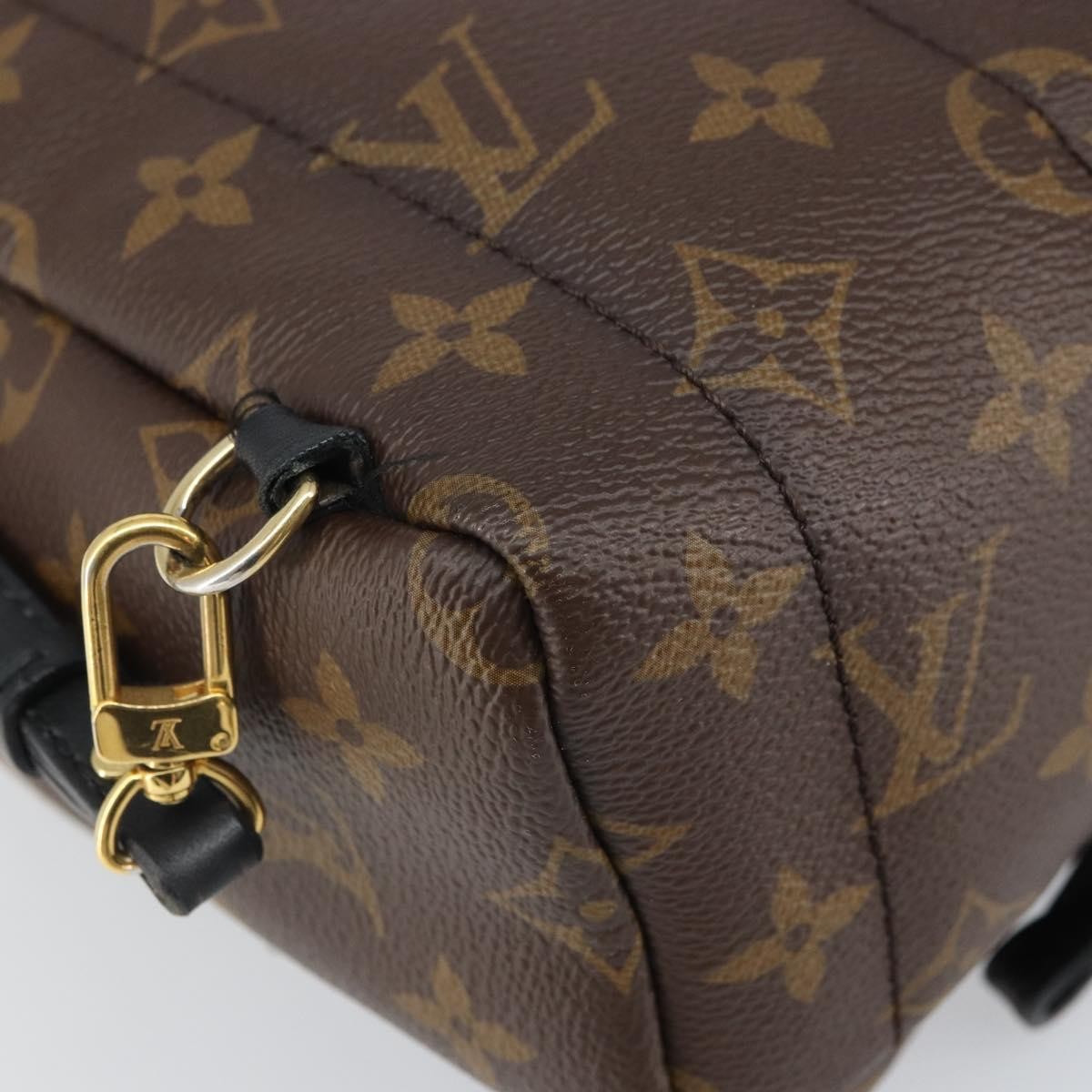 Louis Vuitton Palm Springs Backpack Monogram Canvas, BROWN, CANVAS, Backpack