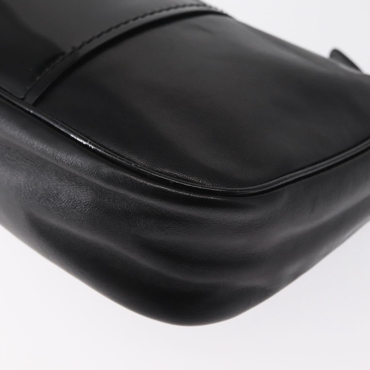 Salvatore Ferragamo Vala Shoulder Bag Leather, BLACK, LEATHER, Shoulder bag