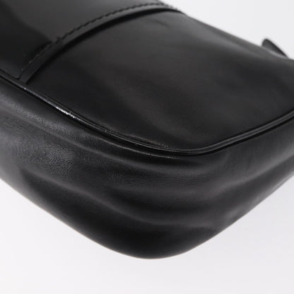 Salvatore Ferragamo Vala Shoulder Bag Leather, BLACK, LEATHER, Shoulder bag