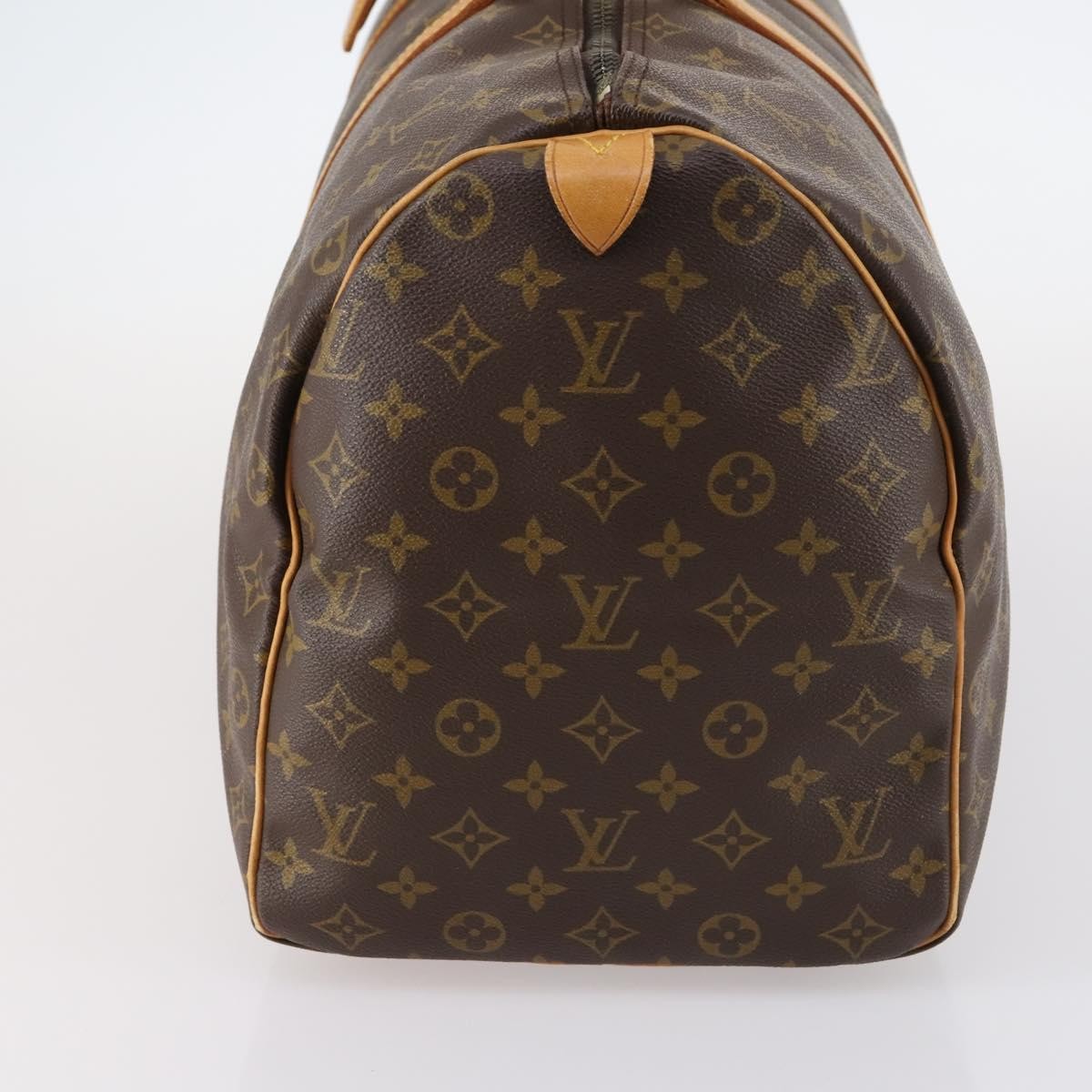 Louis Vuitton Keepall Bag Monogram Canvas, BROWN, CANVAS, Travel bag