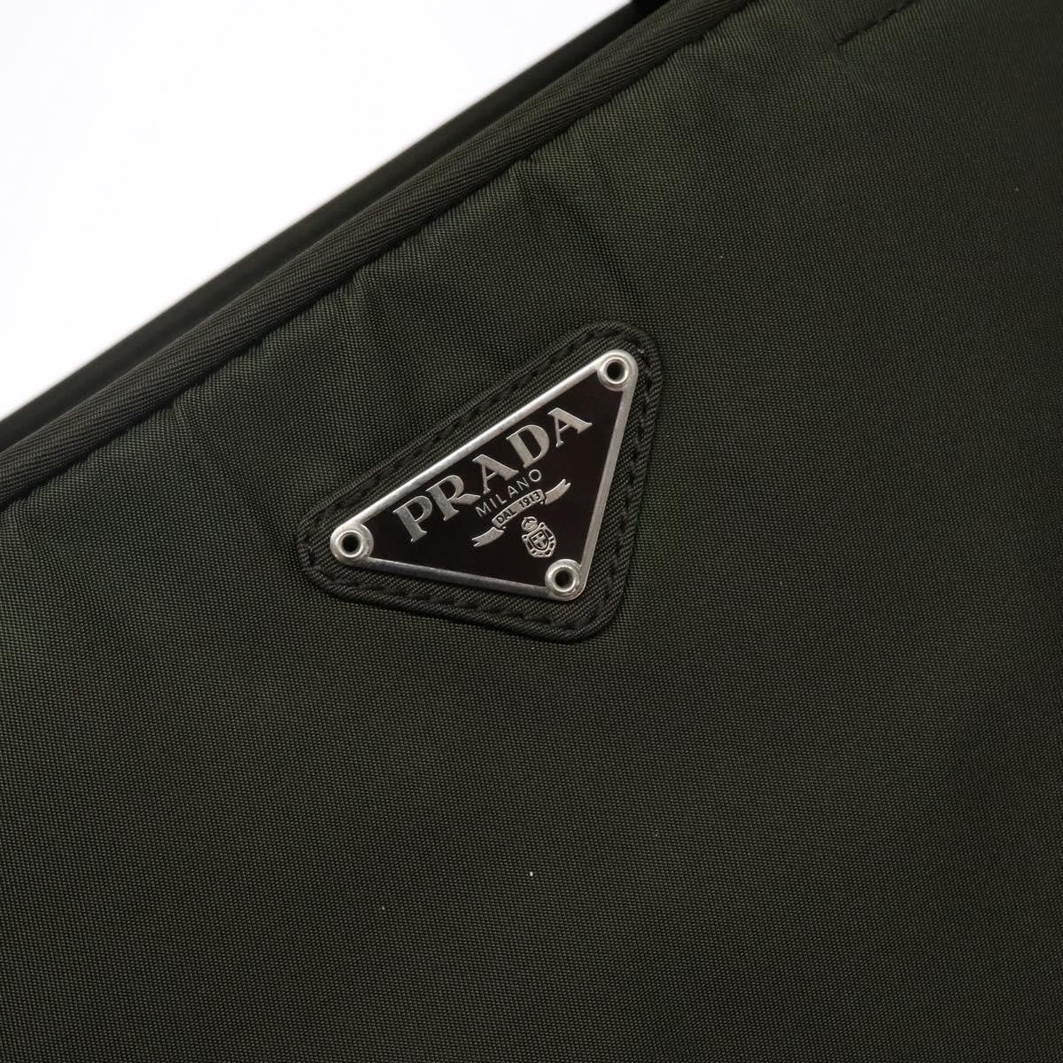 Prada Bowling Shoulder Bag Tessuto, KHAKI, NYLON, Shoulder bag