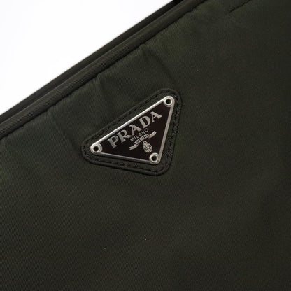 Prada Bowling Shoulder Bag Tessuto, KHAKI, NYLON, Shoulder bag