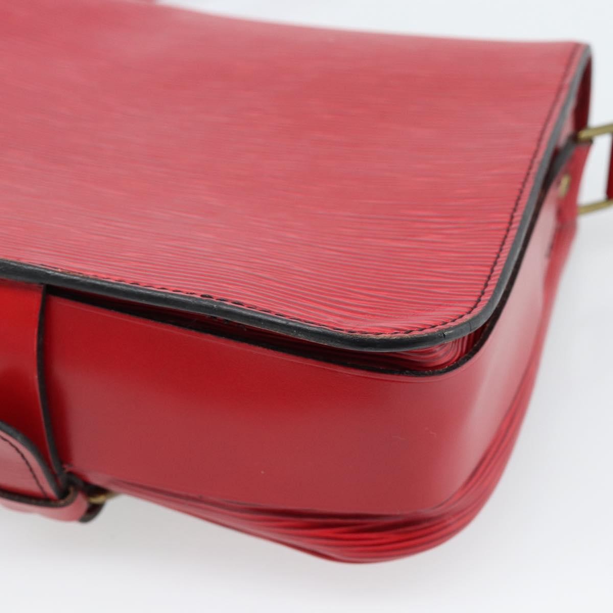 Louis Vuitton Cartouchiere Handbag Epi Leather, Red, Leather, Shoulder Bag