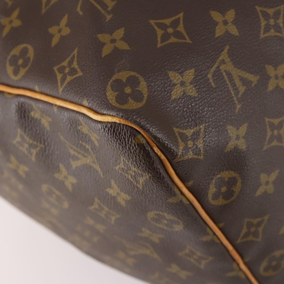 Louis Vuitton Keepall Bag Monogram Canvas, BROWN, CANVAS, Travel bag