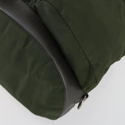 Prada Double Front Pocket Backpack Tessuto, KHAKI, NYLON, Backpack