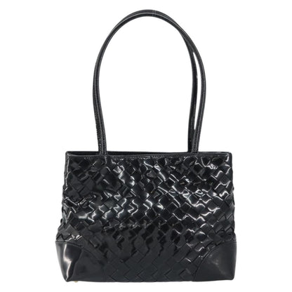 Bottega Veneta Intrecciato Tote Patent leather, BLACK, PATENT_LEATHER, Tote bag