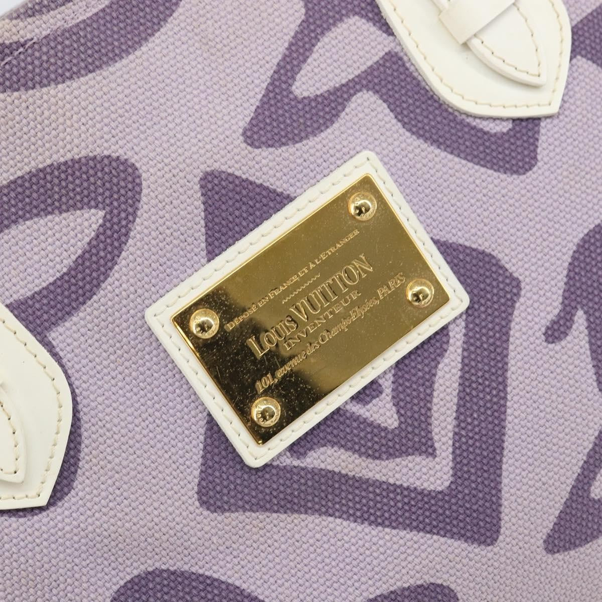 Louis Vuitton Tahitienne Cabas Canvas, PURPLE, CANVAS, Tote bag