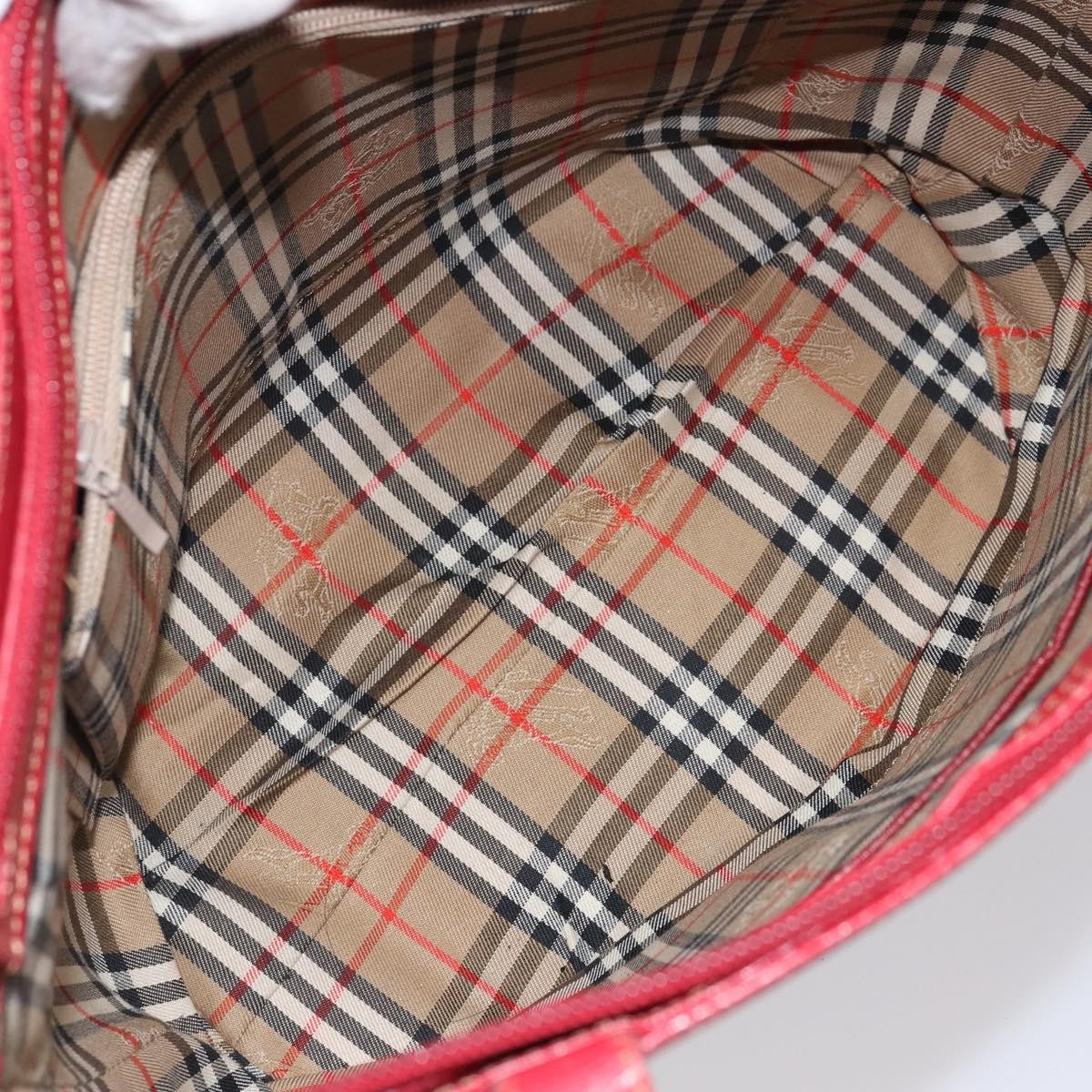 Burberry Vintage tote bag Leather, RED, LEATHER, Tote bag
