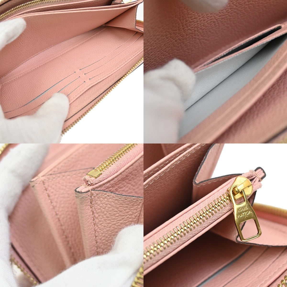 Louis Vuitton Portefeuille zippy Monogramme Empreinte Monogramme Empreinte, PINK, LEATHER, Wallets