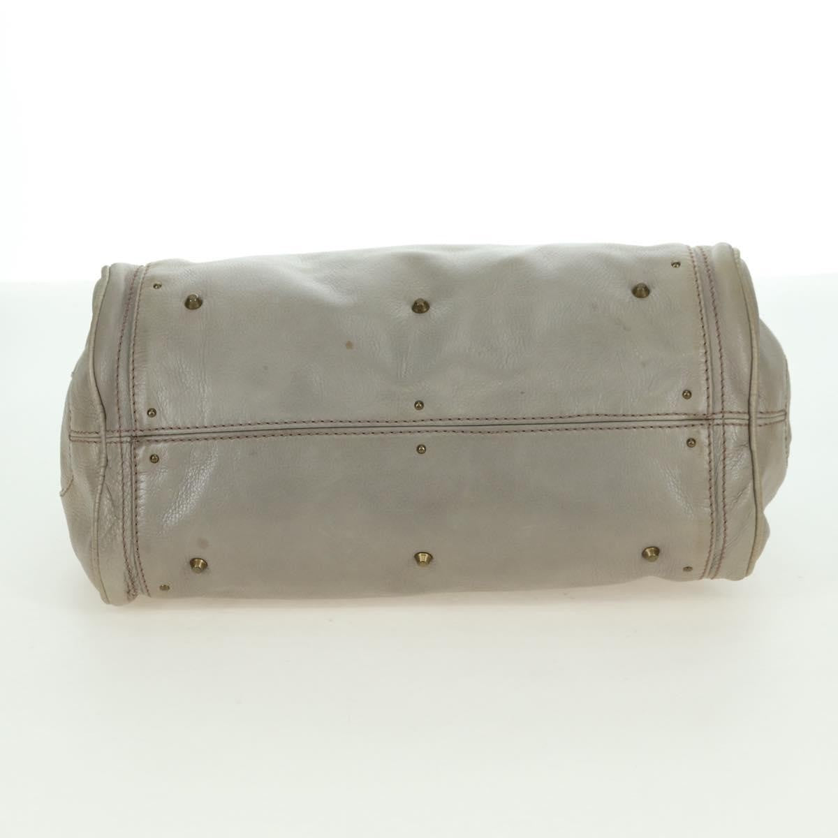 Chloe Paddington Lock Handbag Leather, Beige, Leather, Handbag
