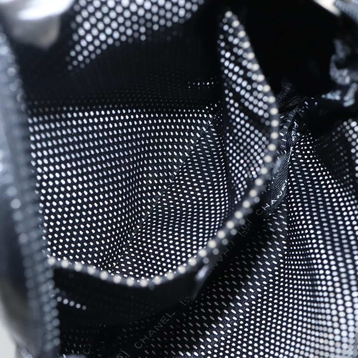 Chanel sports shoulder bag Coco mark, BLACK, CANVAS, Shoulder bag