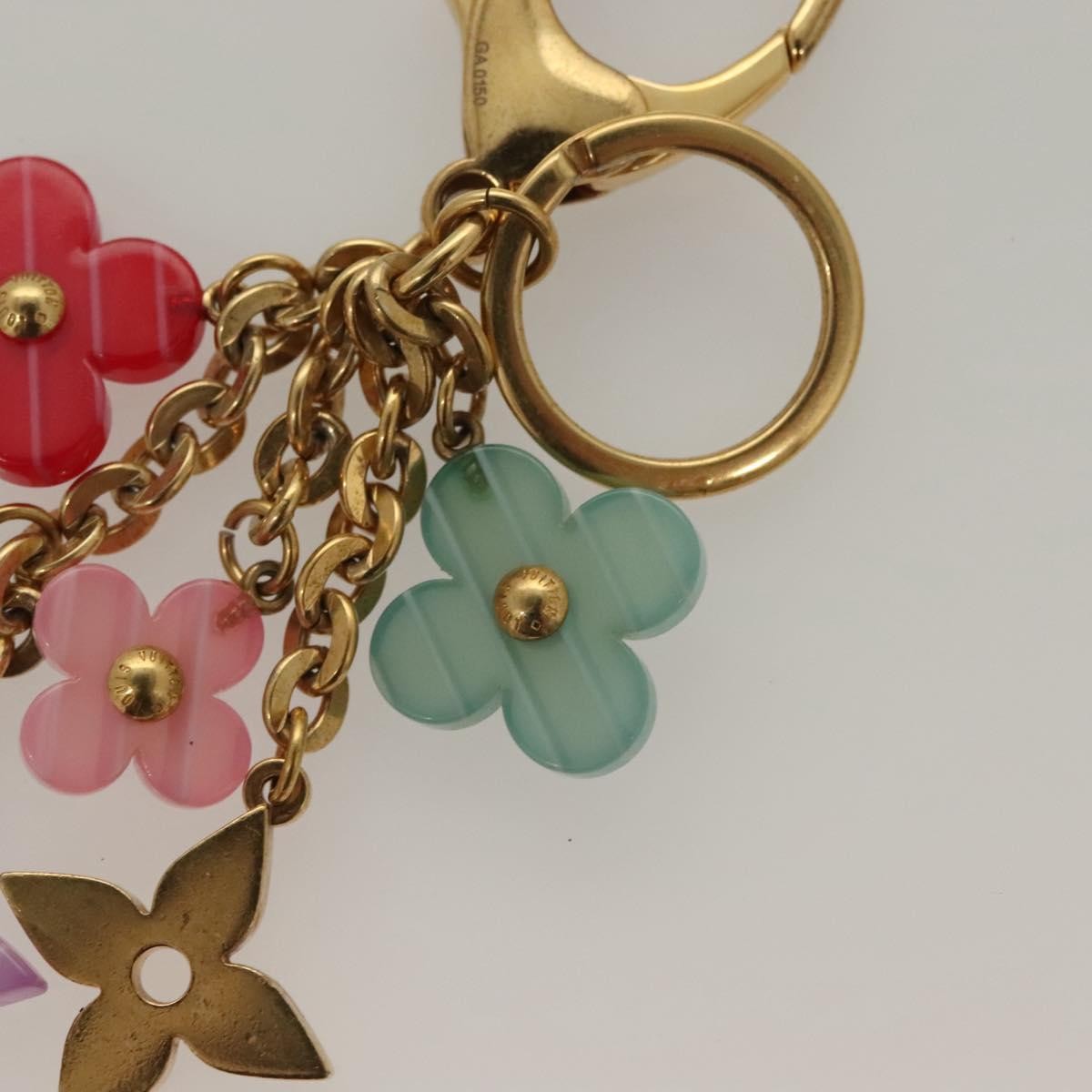 Louis Vuitton Pop Flowers Bag Charm Enamel with Metal, MULTICOLOUR, METAL, Charms and Keychains