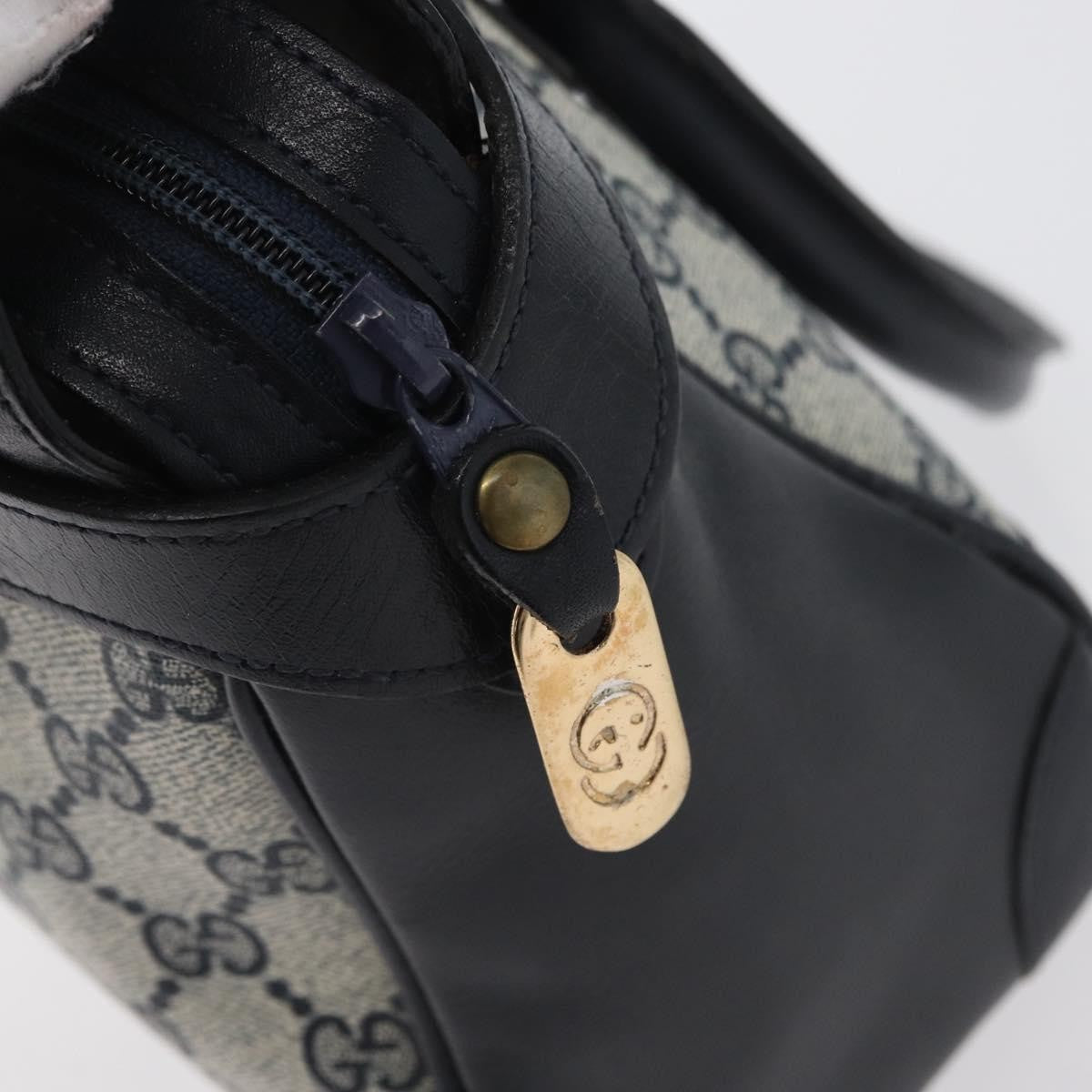 Gucci GG supreme handbag GG canvas, NAVY, PVC, Handbag