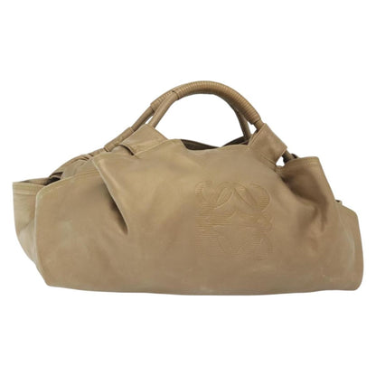 Loewe Anagram Logo Nappa Aire Hand Bag Leather, BEIGE, LEATHER, Handbag