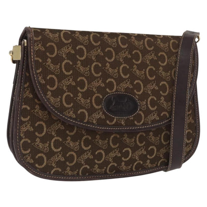 Celine C Sulky Shoulder bag Canvas, BROWN, CANVAS, Shoulder bag