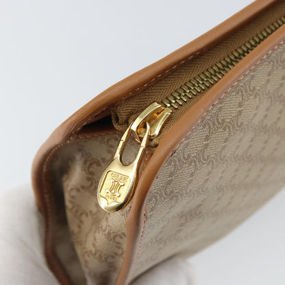 Celine Macadam Pochette Classic, BEIGE, CANVAS, Clutche & pouche