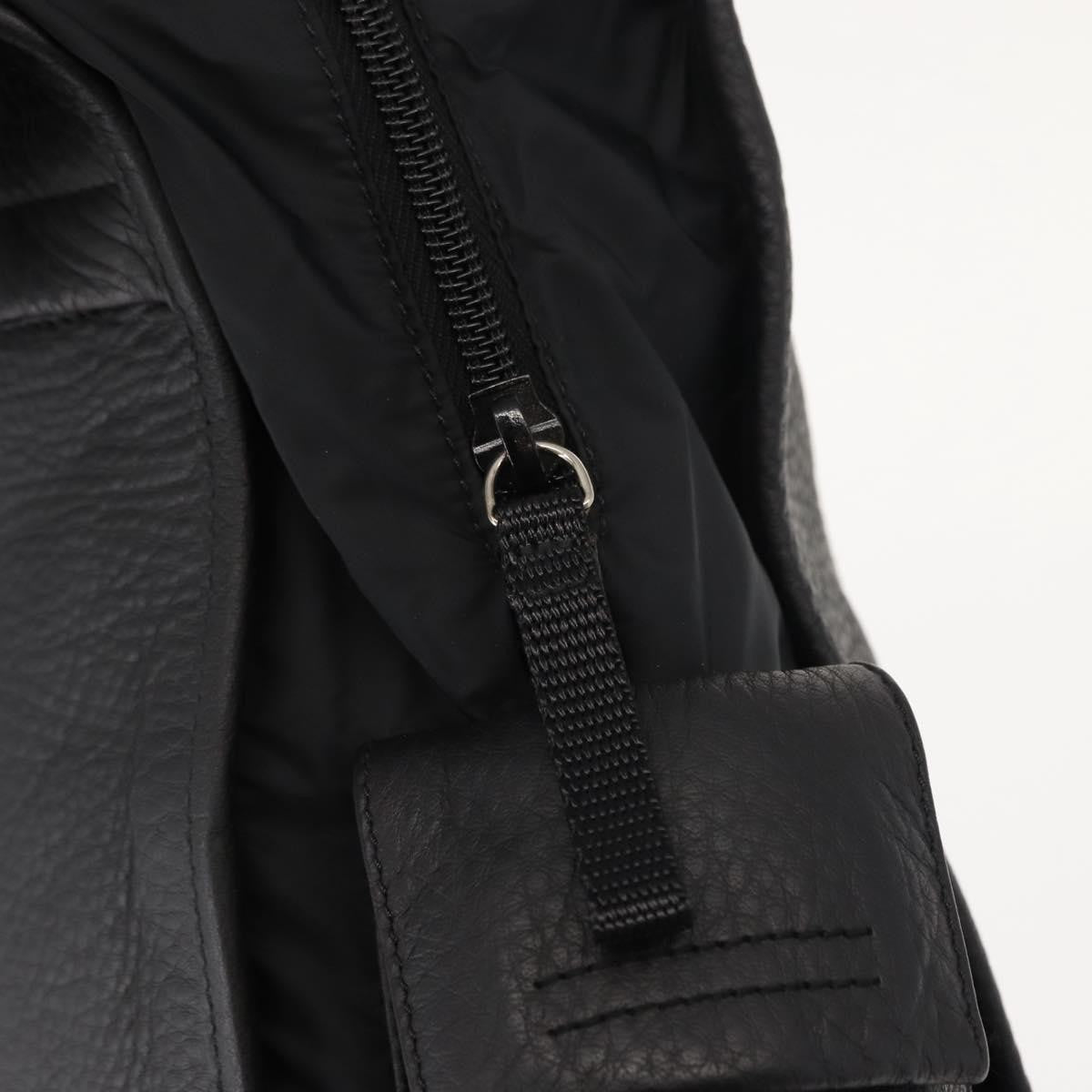 Prada Sport Briefcase Nylon and Leather, BLACK, NYLON, Briefcase