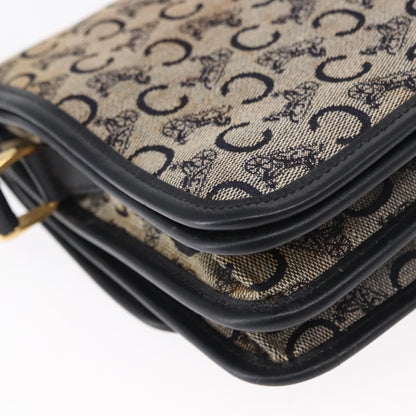Celine C Sulky Shoulder bag Canvas, NAVY, CANVAS, Shoulder bag