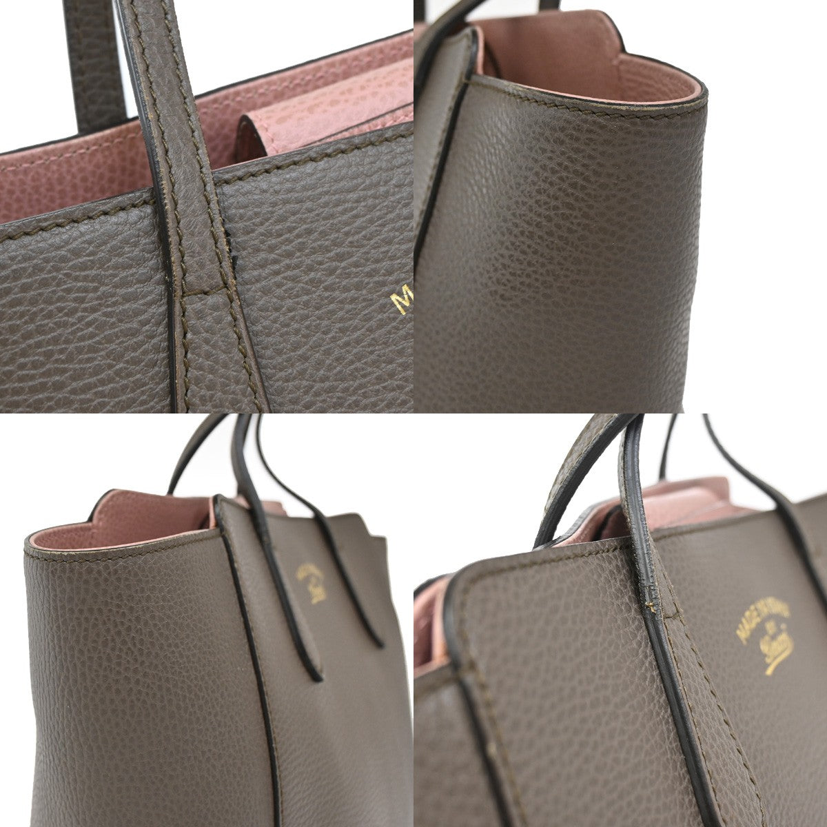 Gucci Swing Tote Leather, BROWN, LEATHER, Tote bag