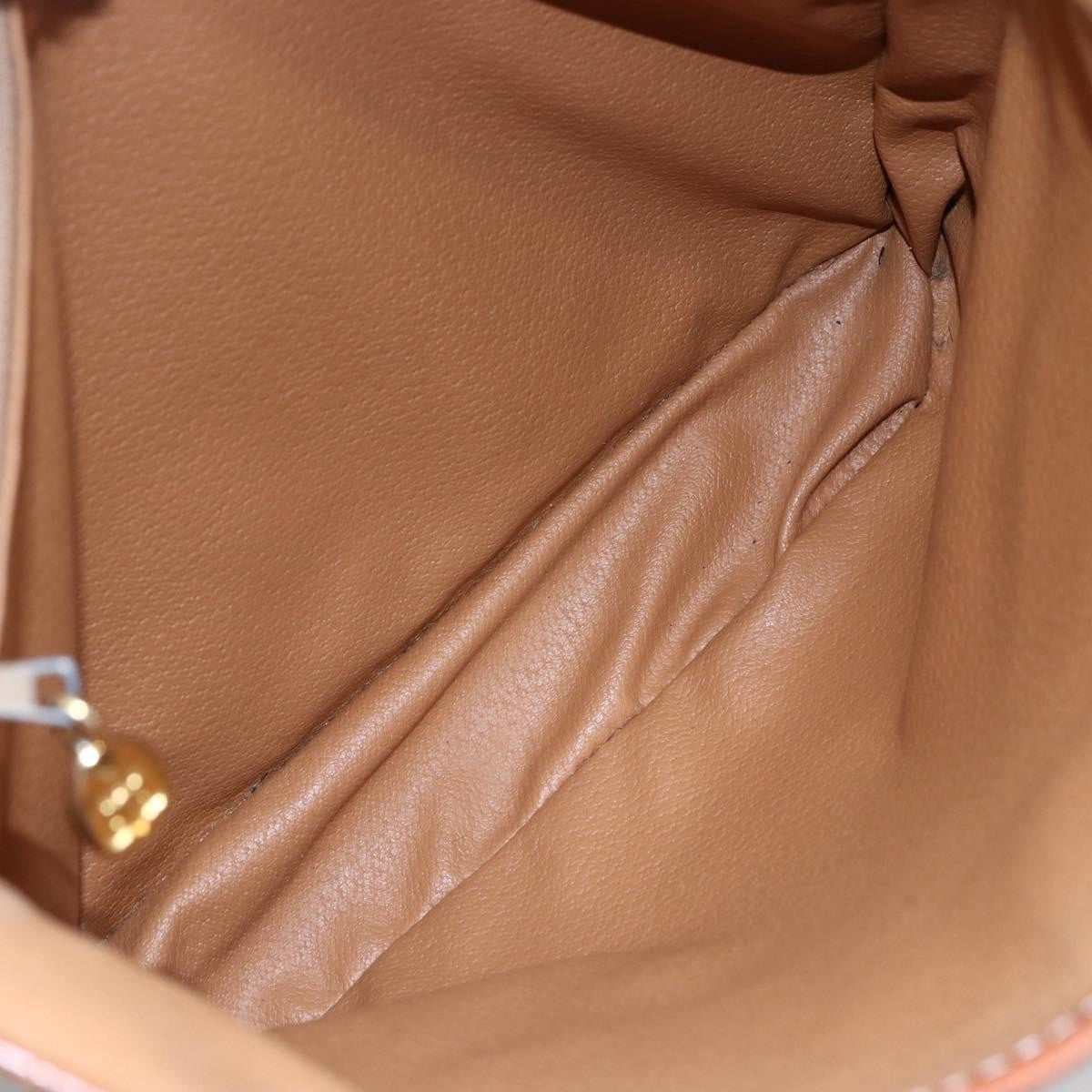 Celine Vintage Macadam Tote bag Canvas and Leather, BEIGE, CANVAS, Tote bag