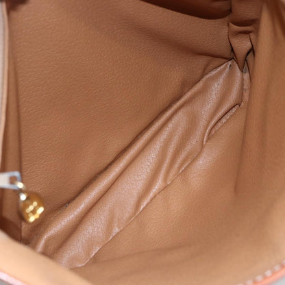 Celine Vintage Macadam Tote bag Canvas and Leather, BEIGE, CANVAS, Tote bag
