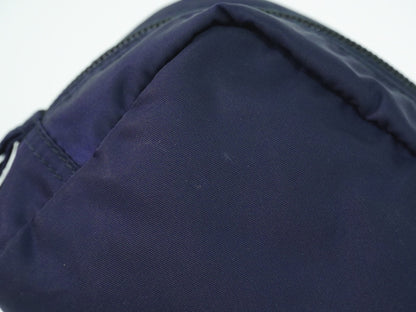Prada Pochette Nylon, NAVY, NYLON, Clutche & pouche