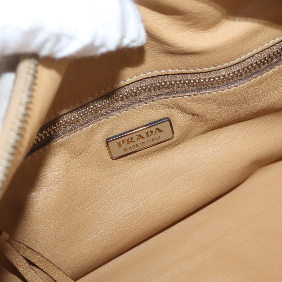 Prada Vintage Shoulder Bag Leather, BROWN, LEATHER, Shoulder bag