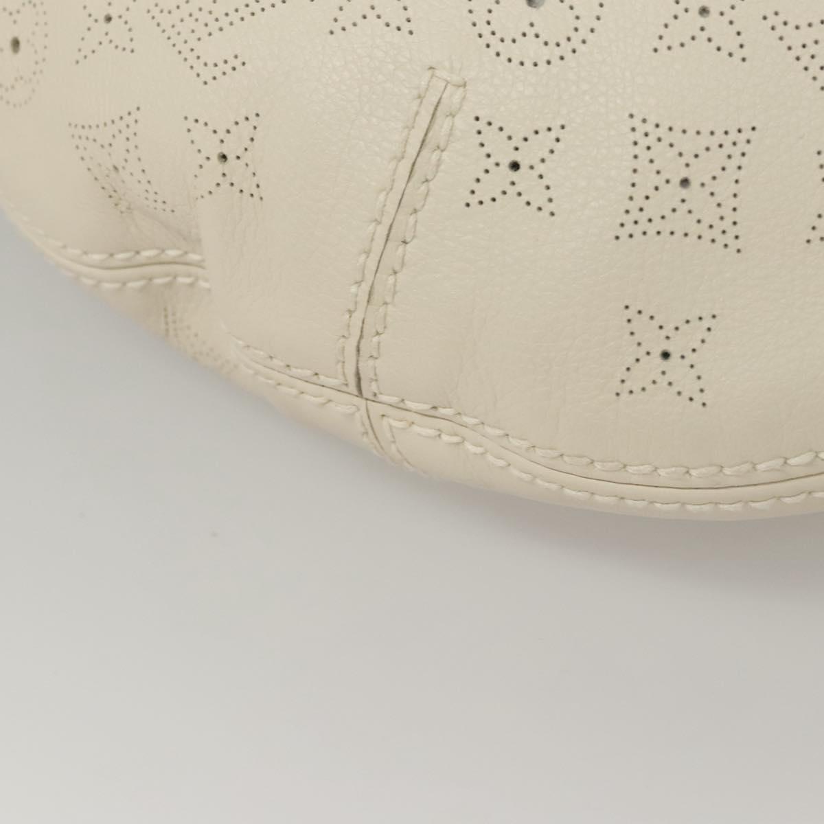 Louis Vuitton Onatah Hobo Mahina Leather, BEIGE, LEATHER, Shoulder bag