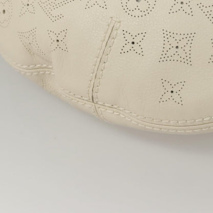 Louis Vuitton Onatah Hobo Mahina Leather, BEIGE, LEATHER, Shoulder bag