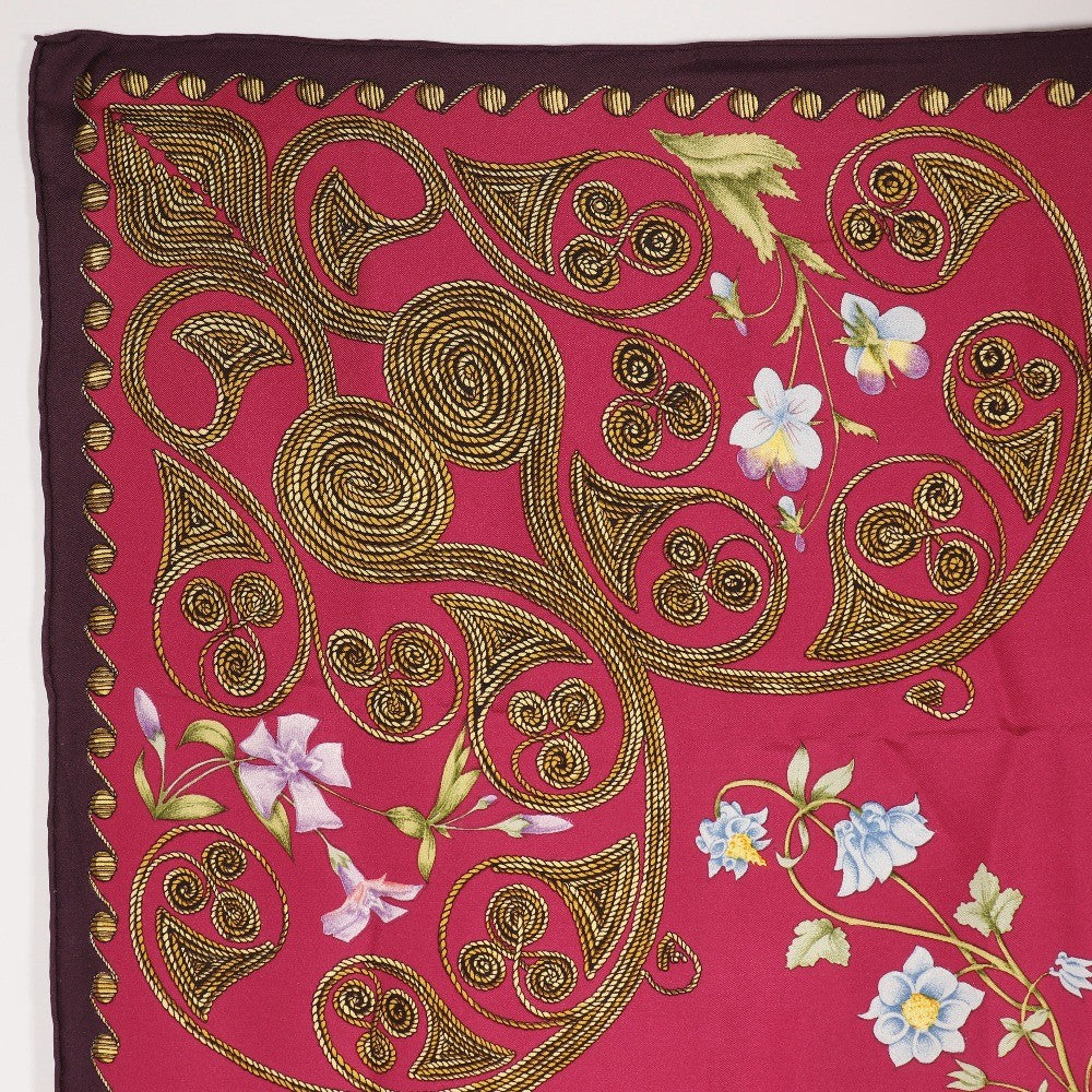 Hermes Carré 90 Silk multicolor, RED, SILK, Scarve & shawl