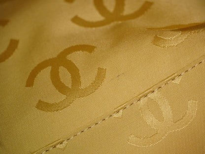 Chanel Surpique Tote Quilted Leather, BEIGE, LEATHER, Handbag
