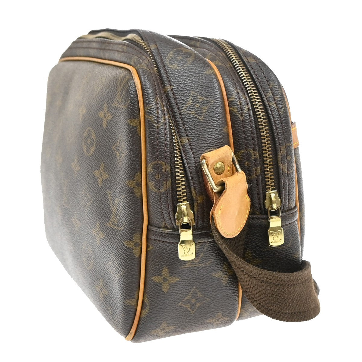 Louis Vuitton Reporter Bag Monogram Canvas, BROWN, CANVAS, Shoulder bag