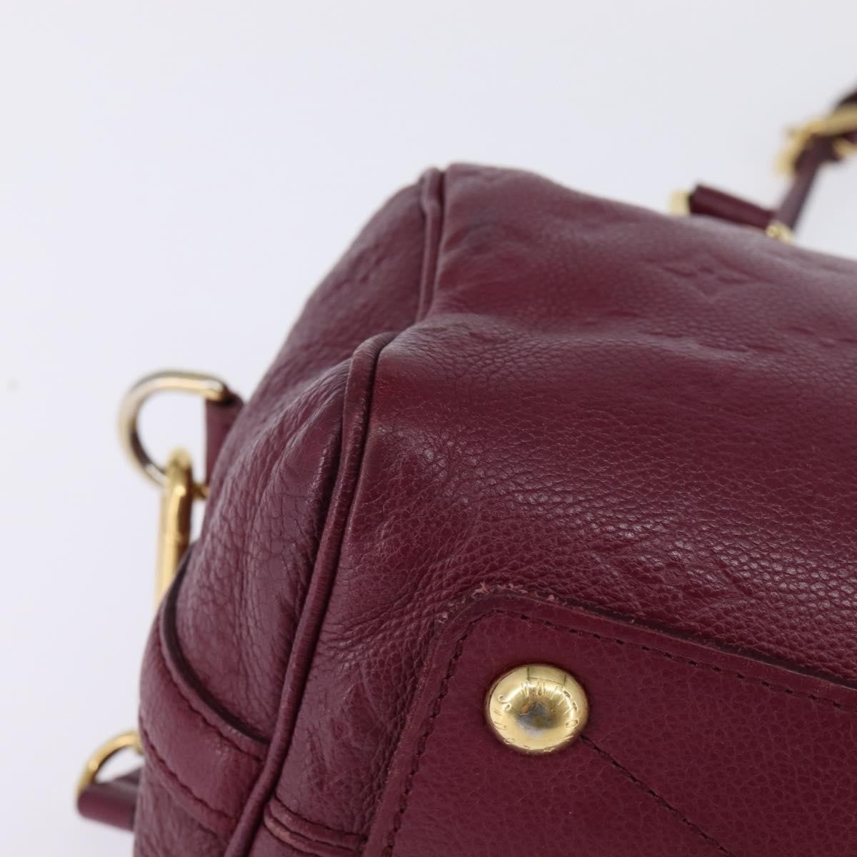 Louis Vuitton Speedy Bandouliere Bag Monogram Empreinte Leather, PURPLE, LEATHER, Handbag