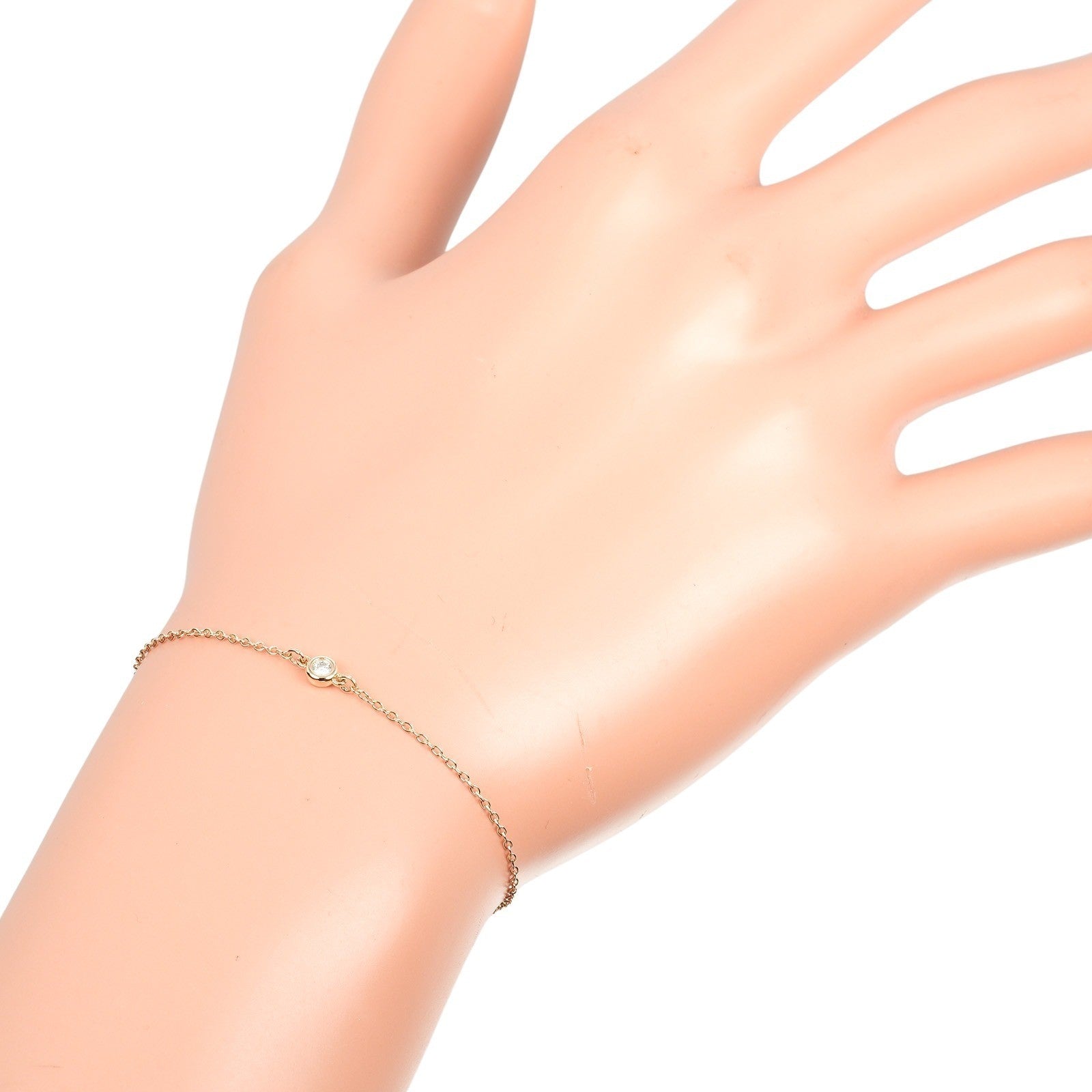 Tiffany & Co. Peretti Diamonds By The Yard Bracelet 18K Rose Gold with Diamond, GOLD, ROSE_GOLD, Bracelet