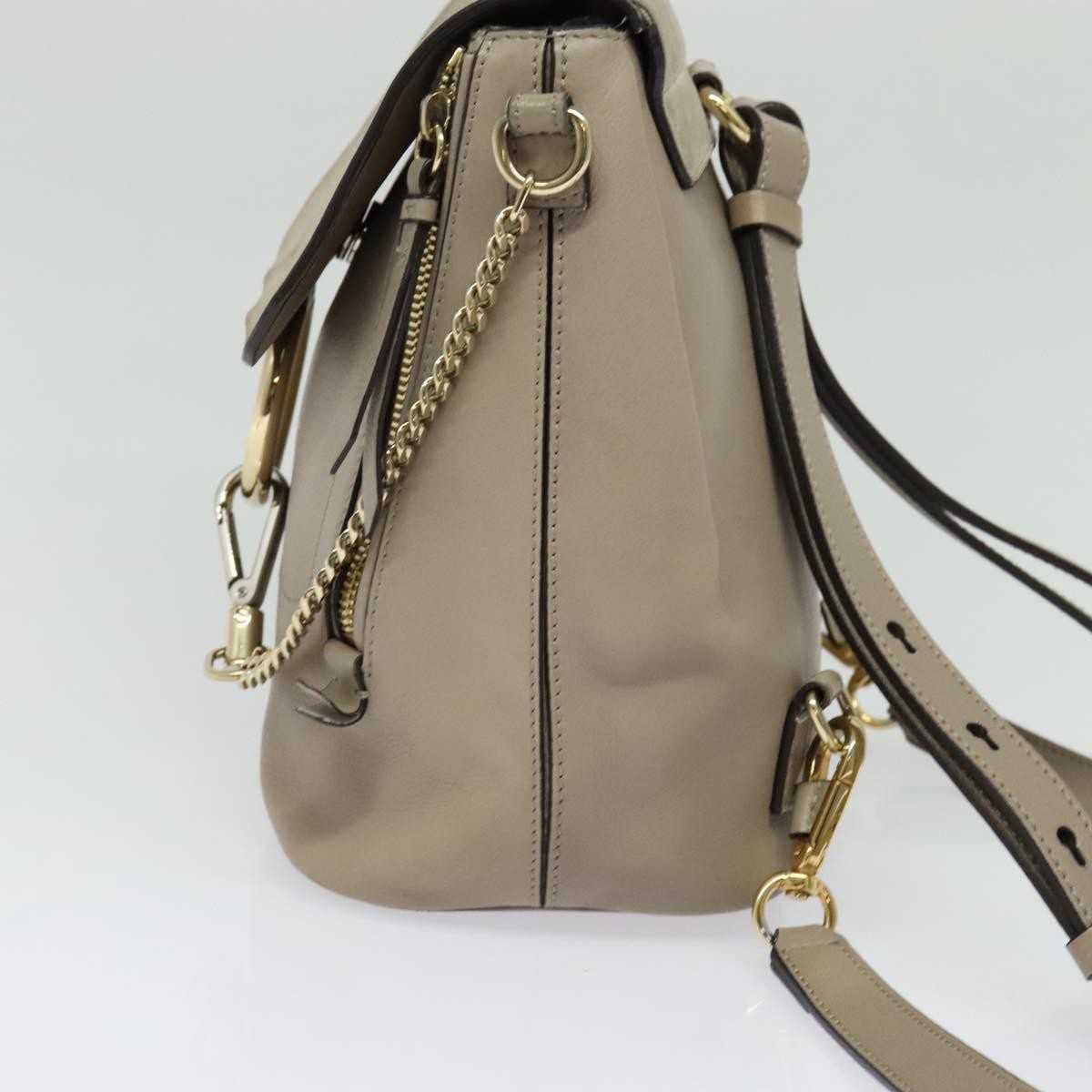 Chloe Faye Shoulder Bag Leather and Suede, GRAY, SUEDE, Shoulder bag