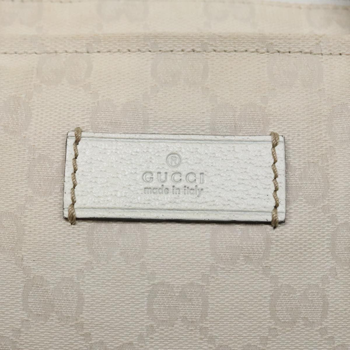 Gucci Web Zip Tote GG Canvas, WHITE, CANVAS, Tote bag