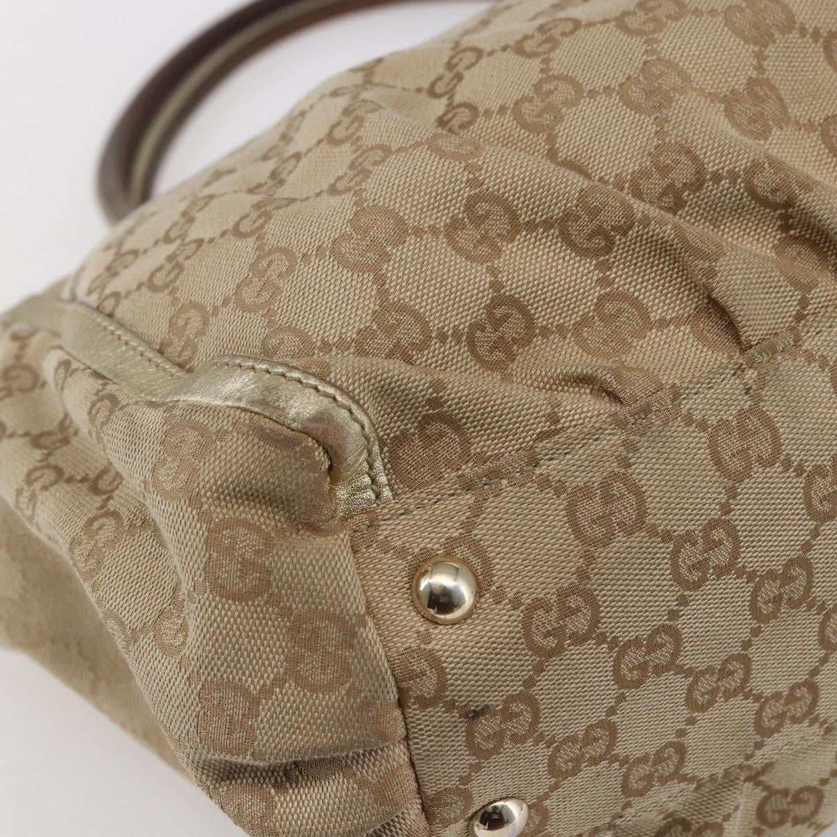 Gucci D-Ring Shoulder Bag GG Canvas, BEIGE, CANVAS, Tote bag