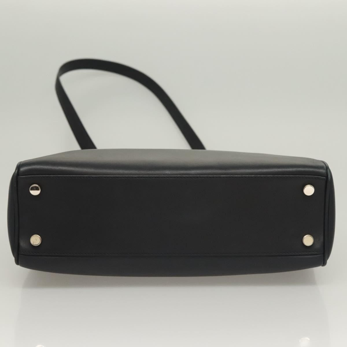 Salvatore Ferragamo Soft W Tote Leather, BLACK, LEATHER, Tote bag