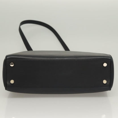 Salvatore Ferragamo Soft W Tote Leather, BLACK, LEATHER, Tote bag