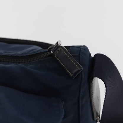 Prada Buckle Messenger Bag Tessuto, NAVY, NYLON, Shoulder bag
