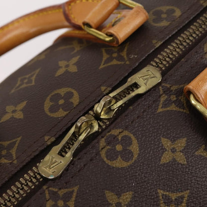 Louis Vuitton Keepall Bandouliere Bag Monogram Canvas, BROWN, CANVAS, Travel bag