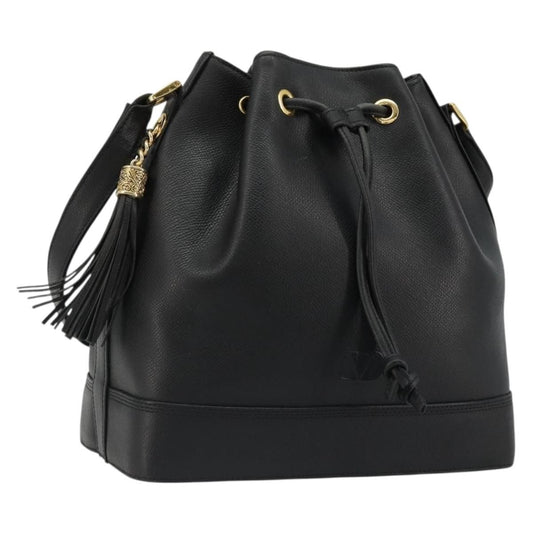 Valentino Garavani Vintage shoulder bag Leather, Black, Leather, Shoulder Bag