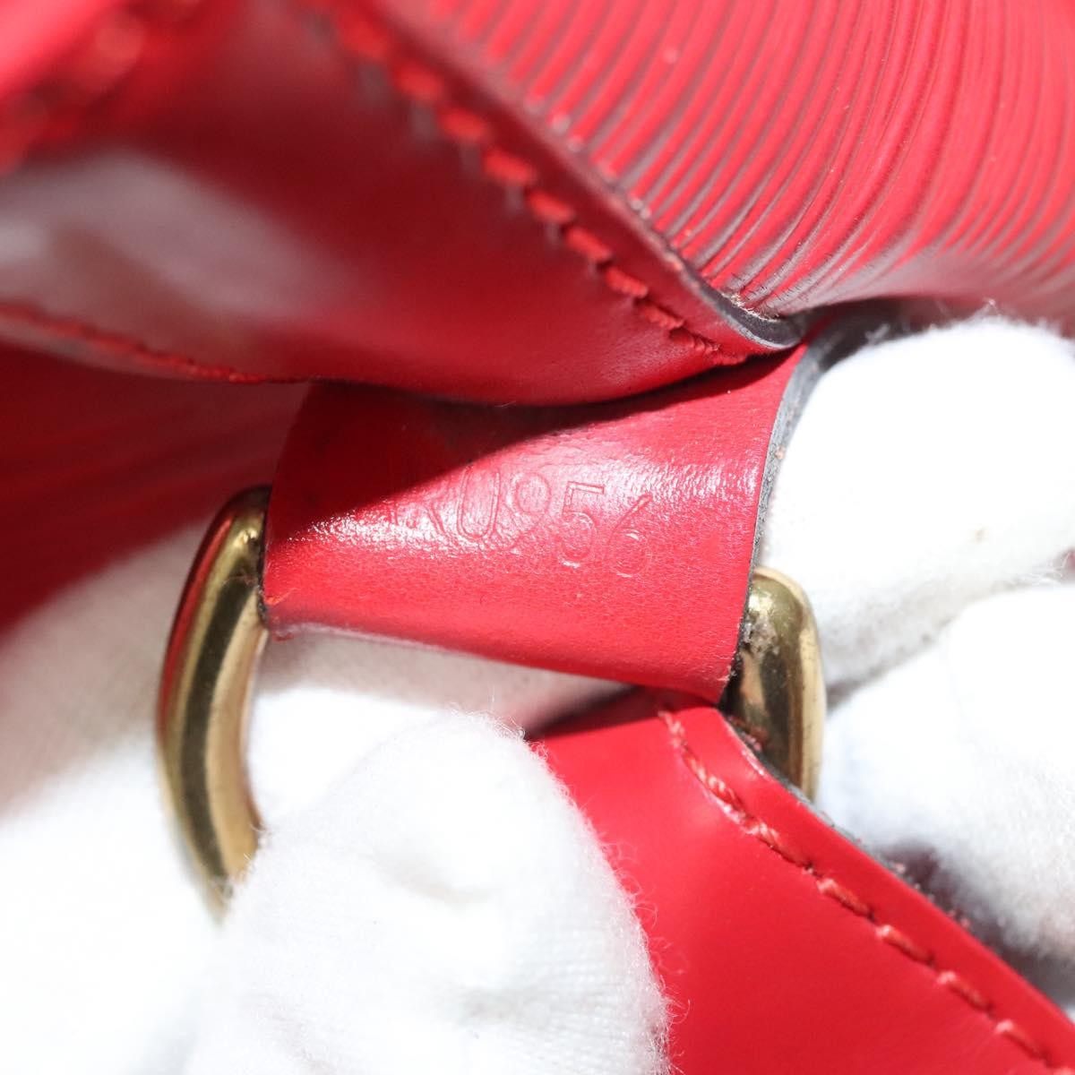 Louis Vuitton Petit Noe Handbag Epi Leather, RED, LEATHER, Shoulder bag