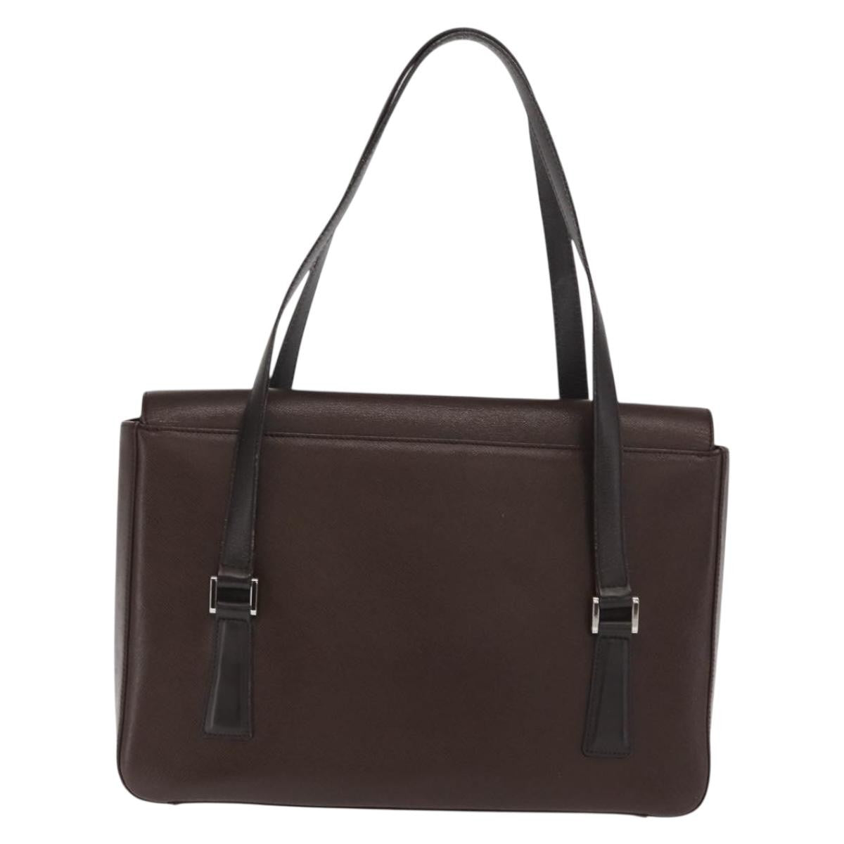 Burberry Vintage Handbag Leather, BROWN, LEATHER, Handbag