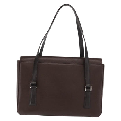 Burberry Vintage Handbag Leather, BROWN, LEATHER, Handbag